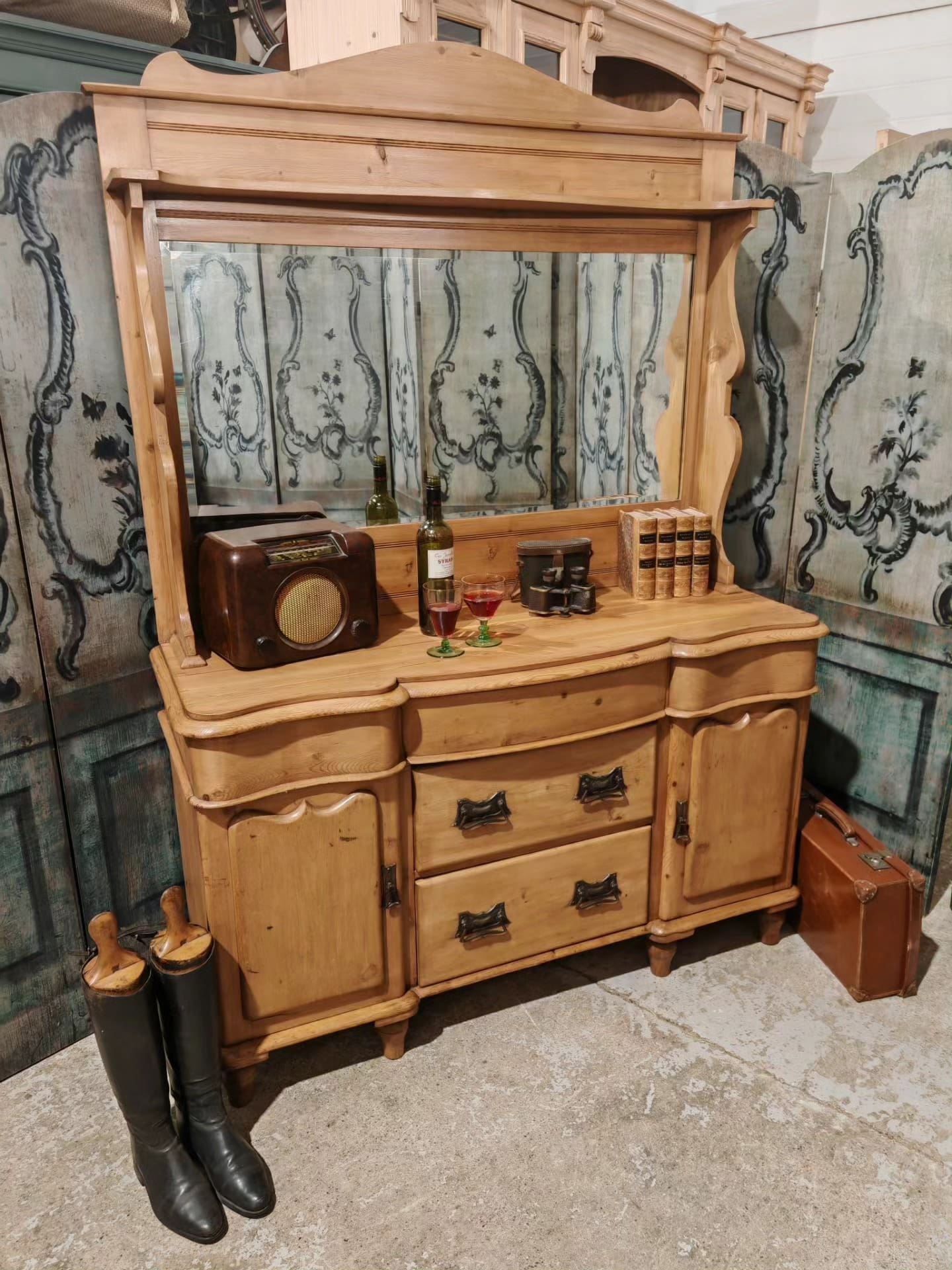 Original Victorian Buffet sideboard with mirror SOLD