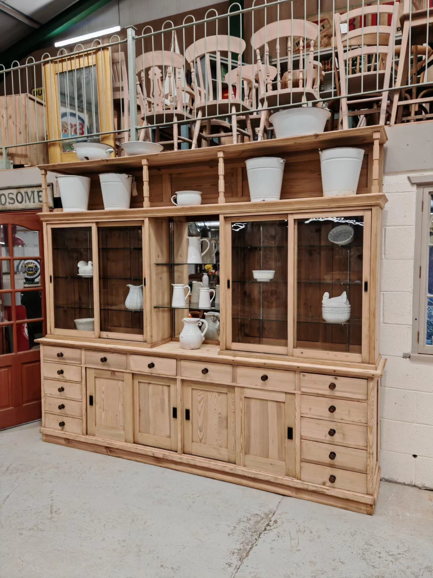 RARE -German Pharmacy Dresser circa late 1890s.