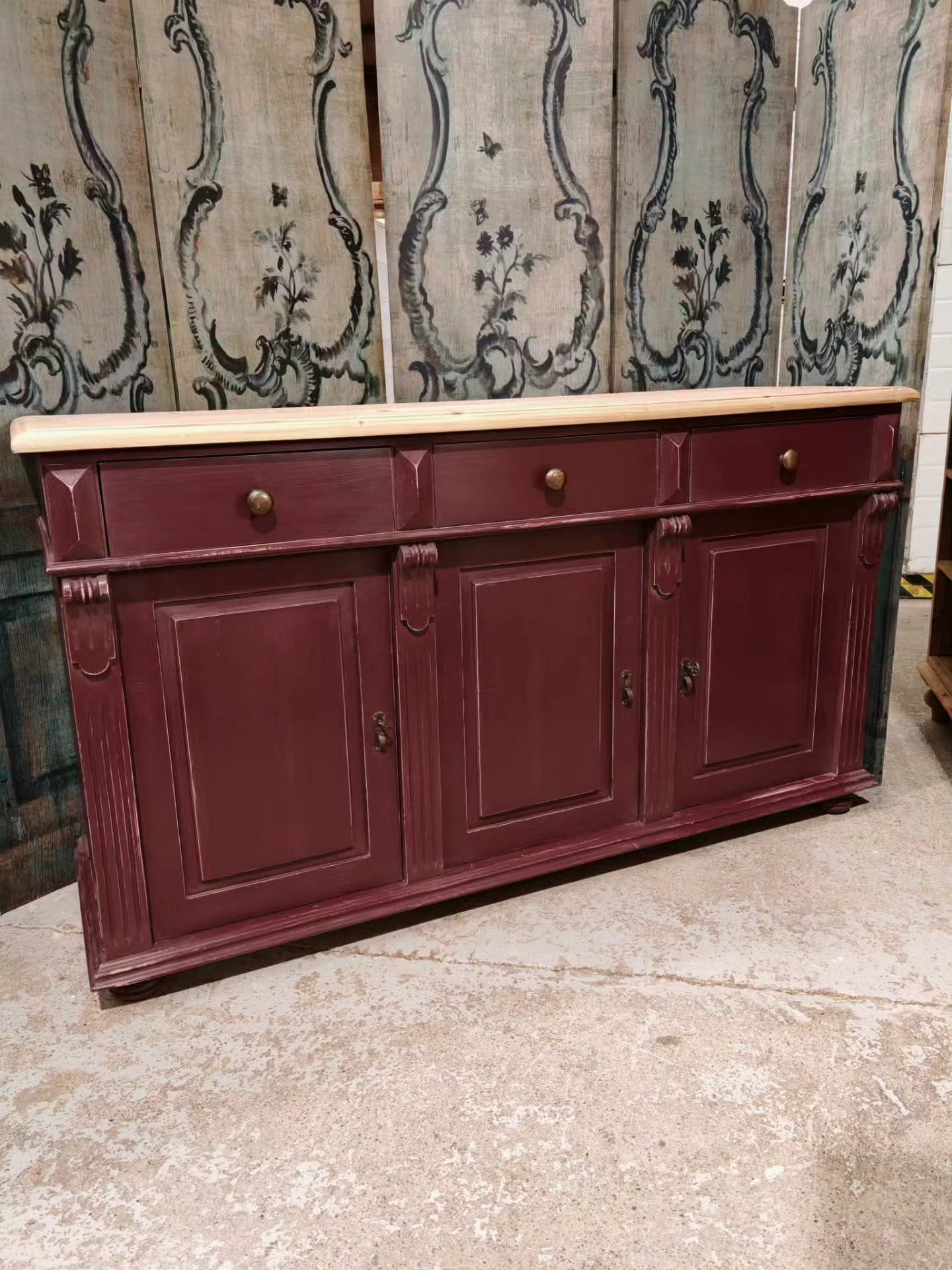 New pine painted pine sideboard made in Holland