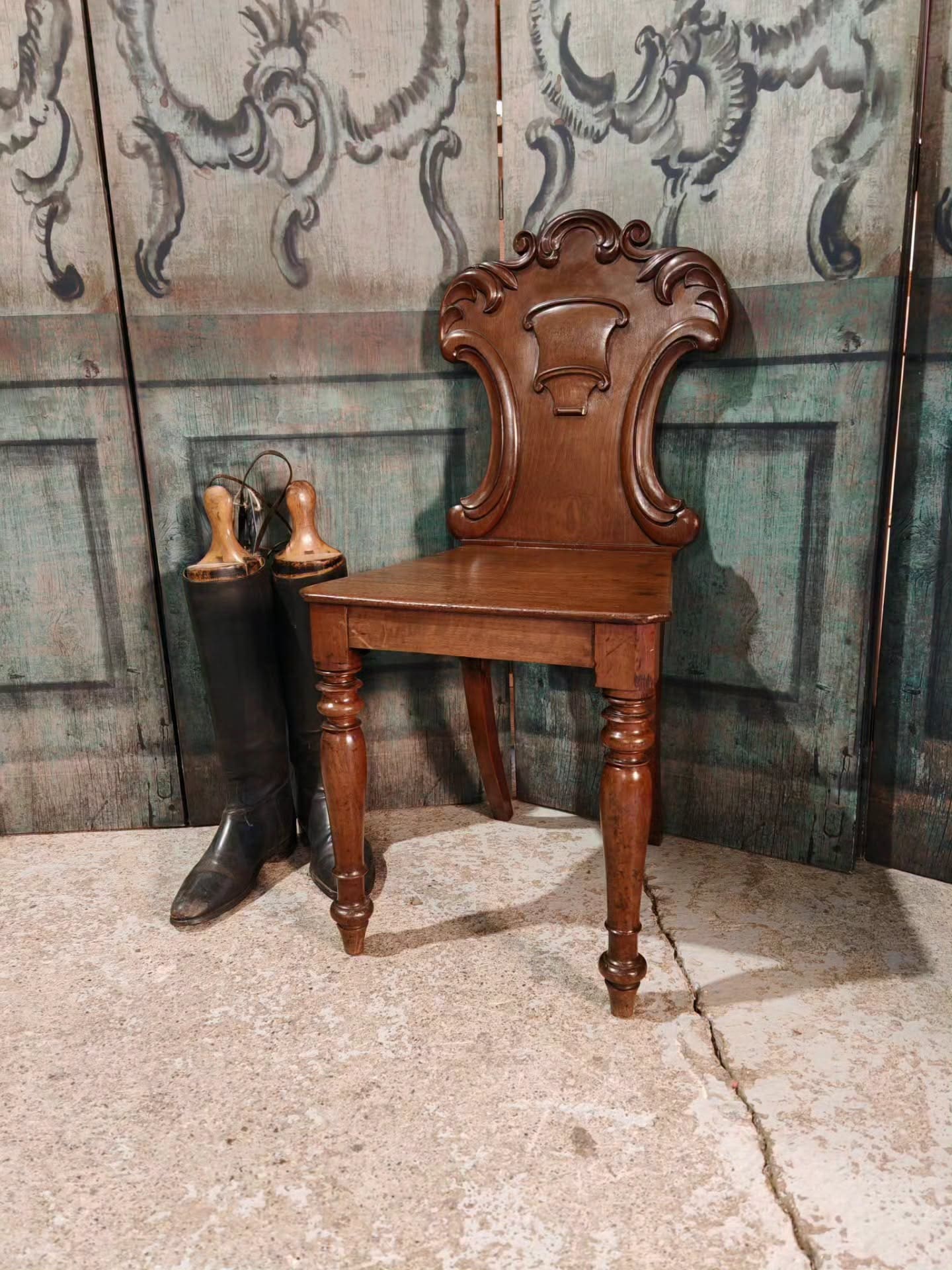 Antique Victorian Hall Chair – SOLD